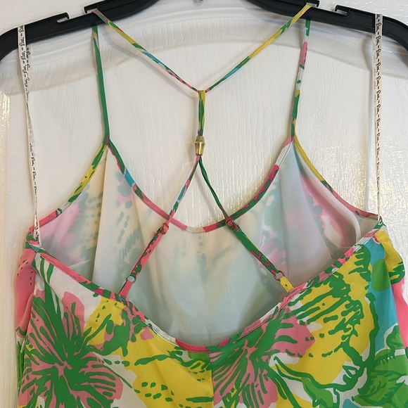 Lilly Pulitzer dress women’s floral silk sun dress  Beautiful vibrant colors XS - Picture 5 of 12